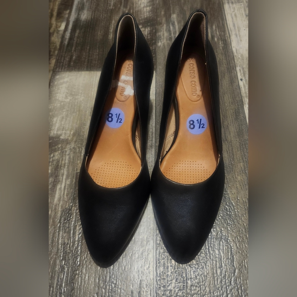 Corso Como Elegant Black Heels Size 8.5 EUC